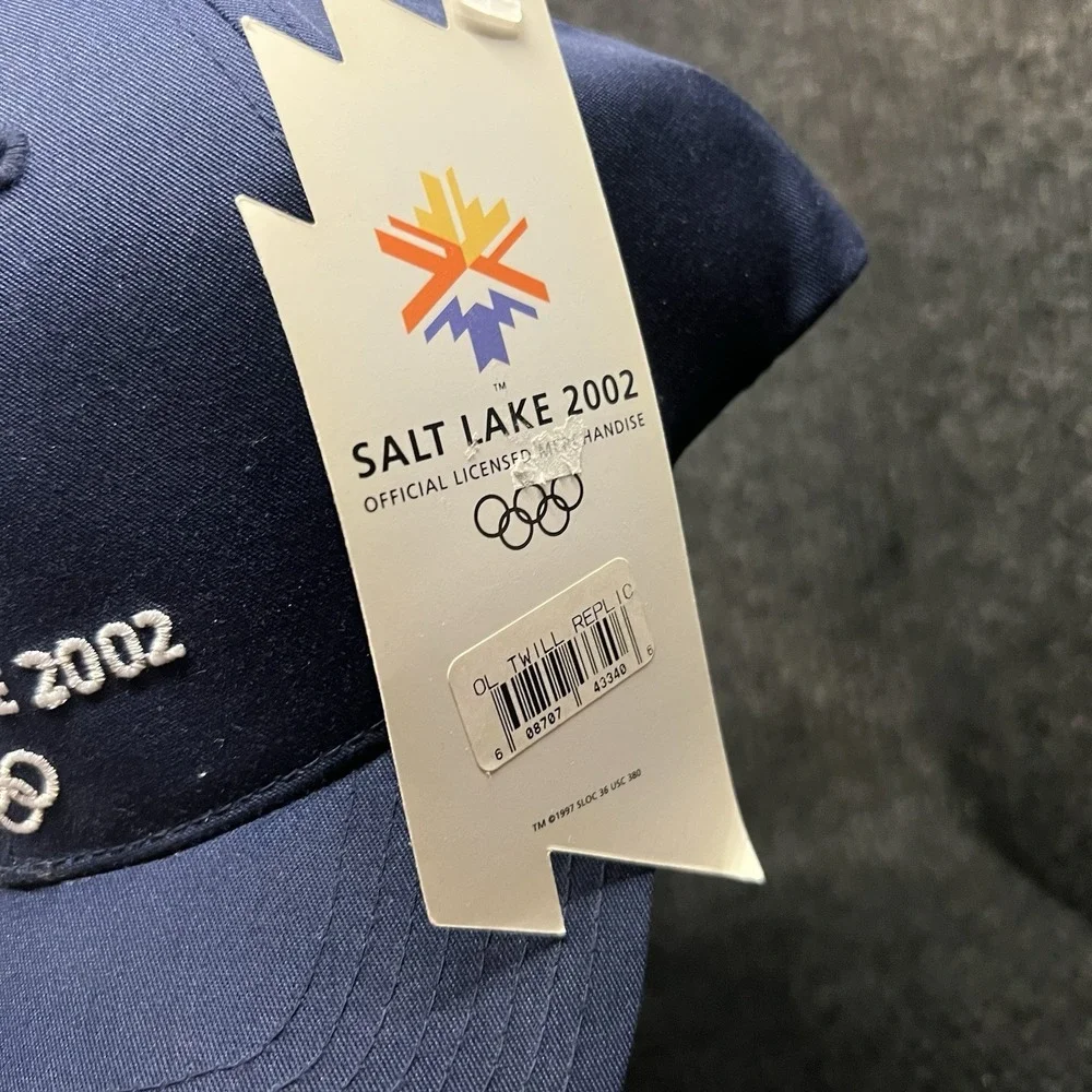 Vintage NWT Annco 2002 Salt Lake City Olympics Adjustable Hat‎ Navy Blue